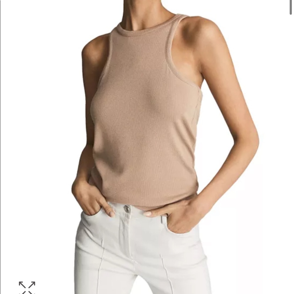 NWT REISS Camel muscle tank vest top